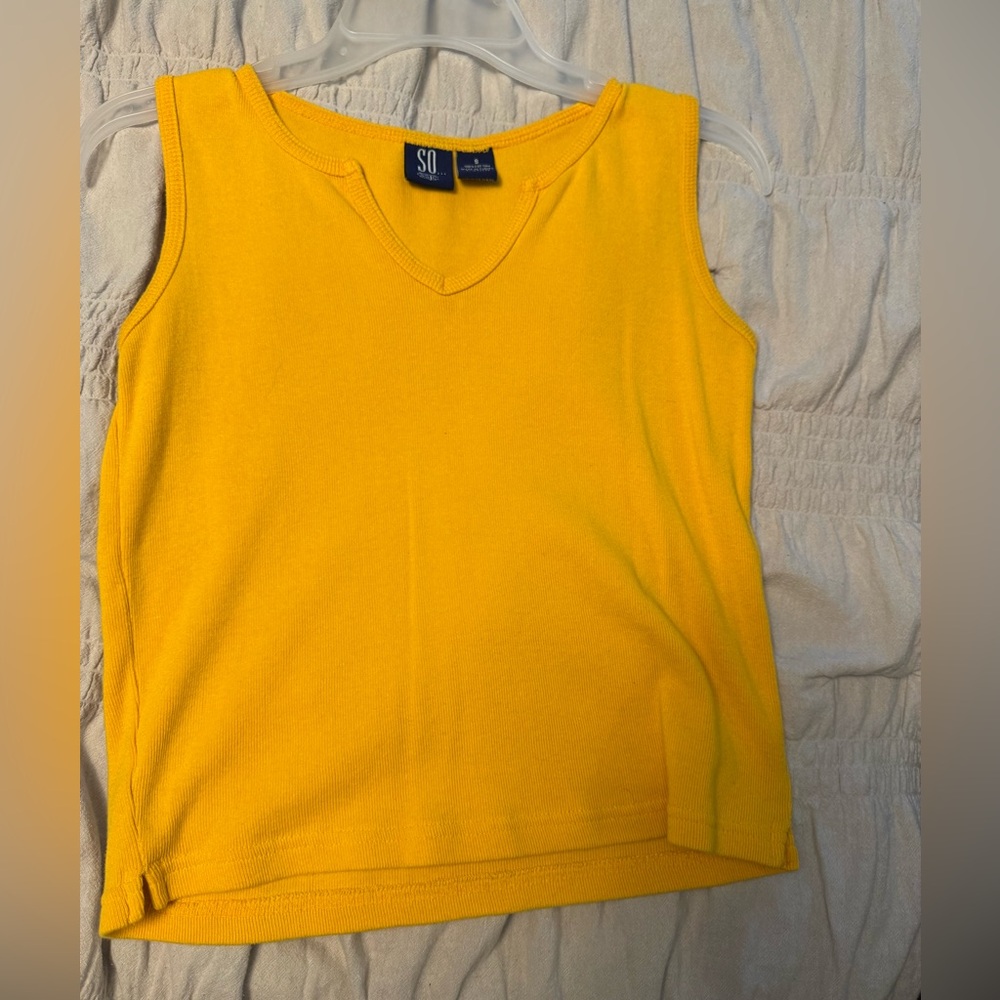 Yellow Sleeveless Top